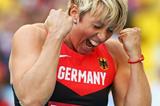 Obergfoll in the womens Javelin Throw Final at the IAAF World Athletics Championships Moscow 2013 (Getty Images)