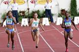 Veronica Campbell of Jamaica wins the 100m at the World Athletics Final (Getty Images/AFP)