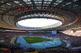 General view of the Luzhniki Stadium during the women's 4x400m final at the 2013 IAAF World Championships in Moscow (Getty Images)