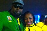 Veronica Campbell-Brown at the Opening Ceremony of the London Olympic Games