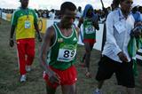 Bekele leaves the race, a DNF next to his name on the results sheet (Getty Images)