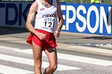 Tim Berrett (CAN) race walking in Helsinki at the 2005 World Championships (Tim Watt)