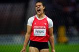 Sandra Perkovic reacts during the Discus final at the 2009 IAAF World Championships in Berlin (Getty Images)