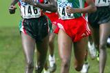 Teyiba Erkesso (ETH) battles with Edith Masai (KEN) in Brussels 2004 World Cross (Getty Images)