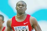Darrell Brown of Trinidad and Tobago in the heats of the 100m (Getty Images)