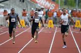 Darvis Patton (left) and Mike Rodgres (right) at the 2013 Texas Relays (Kirby Lee)