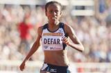Meseret Defar wins the 5000m at the 2010 Diamond League meeting in Stockholm (Getty Images)