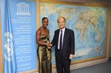Veronica Campbell-Brown is bestowed the honour of UNESCO Ambassador for Sport in Paris