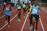Kenenisa Bekele winning the 2013 IAAF Diamond League meeting in Eugene (Kirby Lee)