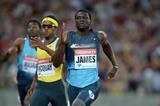 Kirani James winning at the 2013 IAAF Diamond League meeting in London (Kirby Lee)