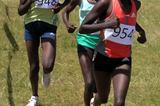 Helah Kiprop (948) battles with Florence Kiplagat (954) and Lineth Chepkurui in the senior women 8km race during year's Wareng Tuskys Cross Country on his way to the finishing line. Kiprop won the race in 28:33.8 (David Macharia)
