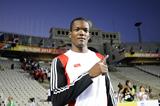 Keshorn Walcott of Trinidad & Tobago celebrates after winning the men's Javelin final at the IAAF World Junior Championships in Barcelona (Getty Images)