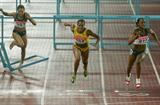 Michelle Perry of the US wins gold in the women's 100m Hurdles (Getty Images)