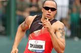 Wallace Spearmon en route to a decisive 200m triumph in Eugene (Getty Images)