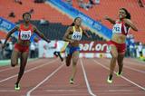 Ky Westbrook, Ariana Washington and Irene Ekelund in the girls 100m Final at the IAAF World Youth Championships 2013 (Getty Images)
