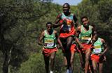 Geoffrey Kipsang Kamworor of Kenya in action in the men's junior race (Getty Images)