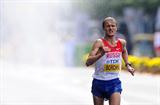 Valeriy Borchin on Russia on his way to the men's 20km Race Walk World title (Getty Images)