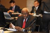 IAAF President Lamine Diack at the IAAF Council meeting in Barcelona (IAAF)
