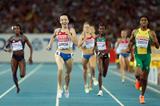  Mariya Savinova of Russia crosses the finish line ahead of Caster Semenya of South Africa to claim victory in the women's 800 metres final  (Getty Images)