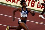 Nickiesha Wilson en route to the 400m Hurdles title at the IAAF / VTB Bank Continental Cup in Split (Bob Ramsak)