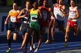 Mbulaeni Mulaudzi of South Africa on his way to winning the men's 800m World Championship title in Berlin (Getty Images)