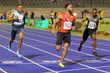 Tyson Gay (963) wins at the 2013 Jamaica International Invitational meeting in Kingston (Anthony Foster)