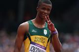 Anaso Jobodwana of South Africa competes in the Men's 200m Round 1 Heats on Day 11 of the London 2012 Olympic Games at Olympic Stadium on August 7, 2012 (Getty Images)