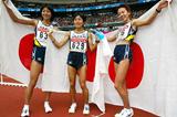 Masako Chiba, Mizuki Noguchi and Naoko Sakamoto (Getty Images)