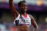 Christine Ohuruogu of Great Britain competes in the women's 400m semi-final at the London 2012 Olympic Games (Getty Images)