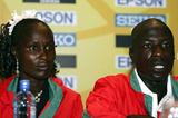 Pamela Chepchumba at the IAAF Press Conference (Getty Images)