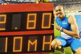 Aries Merritt and his World record numbers in Brussels (Jiro Mochizuki)