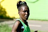Lydia Cheromei en route to her course record at the Prague Marathon (Jean-Pierre Durand)