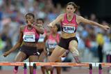 Zuzana Hejnova winning at the 2013 IAAF Diamond League meeting in London (Kirby Lee)