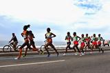 Lornah Kiplagat leads the Kenyan and Ethiopian runners (Getty Images)