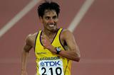 Determined! Jefferson Perez taking 20Km gold at the 2005 World Championships (Getty Images)