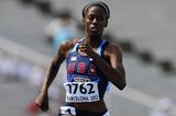 Ashley Spencer of United States competes on the Women's 400 metres qualification heat on the day two of the 14th IAAF World Junior Championships in Barcelona 2012 (Getty Images)