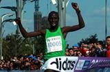 Francis Kiprop of Kenya crosses the line in first place (Organisers)