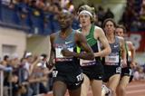 Bernard Lagat leading in the Two Miles at the 2013 Millrose Games (Kirby Lee)