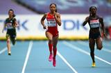 Allyson Felix in the womens 200m at the IAAF World Championships Moscow 2013 (Getty Images)