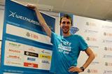 Bohdan Bondarenko at the pre-event press conference for the 2013 IAAF Diamond League in Zurich (Jiro Mochizuki)