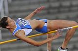 Alessia Trost of Italy competes for winning the gold medal on the Women's High Jump Final on day six of the 14th IAAF World Junior Championships in Barcelona on 15 July 2012 (Getty Images)