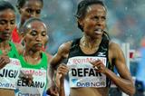 Meseret Defar, winner of the 5000m at the Oslo Diamond League (Hasse Sjogren)