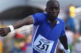 Teddy Tamgho of France on his way to victory in the Final of the Men's Triple Jump (Getty Images)