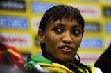 Meselech Melkamu of Ethiopia at the IAAF World Cross Country Championships Press Conference in Punta Umbria (Getty Images)