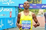 Mo Farah after he has broken the British 10km record at the 2009 BUPA British 10,000 (c)