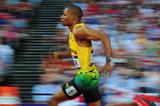 Jamaica's Warren Weir in action in the 200m (Getty Images)