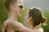 Jared and Claire Tallent after winning their respective 20km races at the 2012 Australian Race Walking Champs (Getty Images)