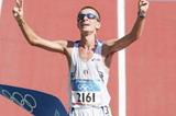 Ivano Brugnetti of Italy wins the men's 20km Race Walk (Getty Images)