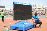 Julius Yego after his new Kenyan Javelin record at the 2013 Kenyan trials (Stafford Ondego (The Standard))