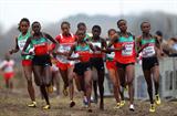 Mercy Cherono (second from right) on her way to winning World Junior cross country gold in Bydgoszcz (Getty Images)